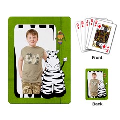 Safari Zebra Playing Cards - Playing Cards Single Design (Rectangle)