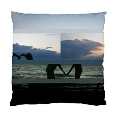 Sunset silouette of my girls - Standard Cushion Case (One Side)