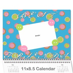 caitlin call - Wall Calendar 11  x 8.5  (12-Months)