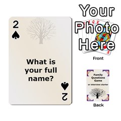 Family Question Card Game - Playing Cards 54 Designs (Rectangle)