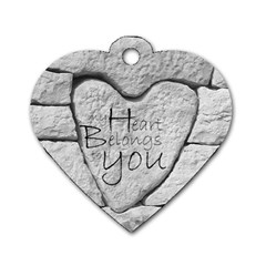 Modern Love Heart Dogtag www.CatDesignz.com - Dog Tag Heart (Two Sides)