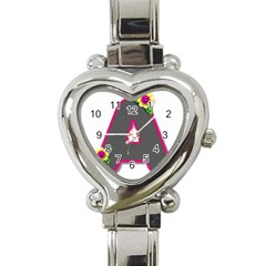 Personalized watch - Heart Italian Charm Watch