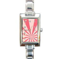 Love stamp watch - Rectangle Italian Charm Watch