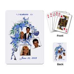 Sample Wedding Favor Cards - Playing Cards Single Design (Rectangle)