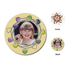 little charmer cards - Playing Cards Single Design (Round)