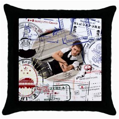 trip idea - Throw Pillow Case (Black)