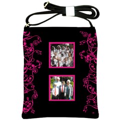 Hot Pink Swirls Bag - Shoulder Sling Bag