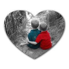 Brotherly Love - Heart Mousepad