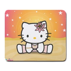 Yoga Hello Kitty mousepad - Large Mousepad