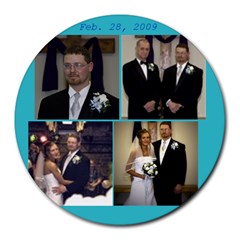 wedding - Collage Round Mousepad