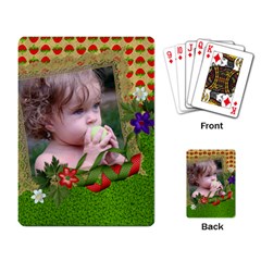 Deck of Cards (single design) Strawberry design - Playing Cards Single Design (Rectangle)