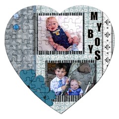 boys puzzle - Jigsaw Puzzle (Heart)