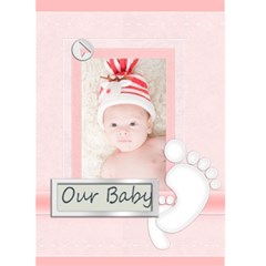 baby card - Greeting Card 5  x 7 