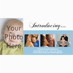 Baby Birth Announcement Photo Cards - 4  x 8  Photo Cards
