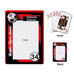 Custom Soccer Trading Cards, Photo Playing Cards - Playing Cards Single Design (Rectangle)