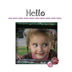Hello card - Greeting Card 4.5  x 6 