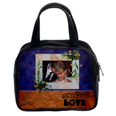 UNCONDITIONAL LOVE blue and orange - BAG - Classic Handbag (Two Sides)