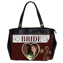 Bride & Groom Bag - Oversize Office Handbag (2 Sides)