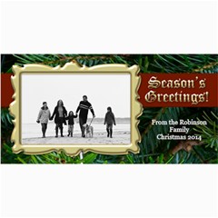 Value Priced Gold Frame Photo Christmas Cards - 4  x 8  Photo Cards