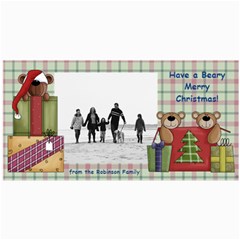 Bear Merry Christmas Photo Cards - 4  x 8  Photo Cards