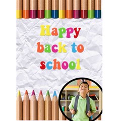 HAPPY BACK TO SCHOOL - Custom Greeting Card 5  x 7 