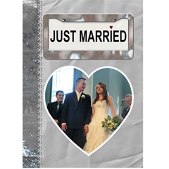 Just Married Card - Greeting Card 5  x 7 
