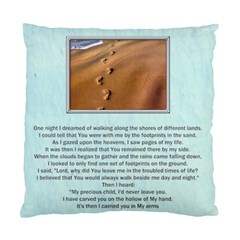 Footprints in the Sand 2 sided cushion - Standard Cushion Case (Two Sides)
