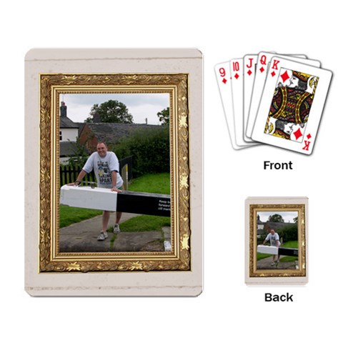 Gold Frame Playing Cards By Catvinnat Back