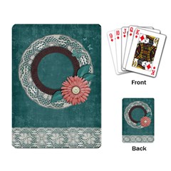 Playing Cards- flower frame - Playing Cards Single Design (Rectangle)