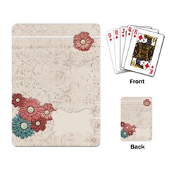 Playing Cards- Flowers template - Playing Cards Single Design (Rectangle)