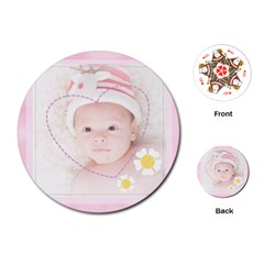 baby card - Playing Cards Single Design (Round)