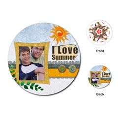 summer card - Playing Cards Single Design (Round)