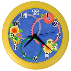 Flowers Clock - Color Wall Clock
