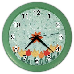 Tulip Clock - Color Wall Clock