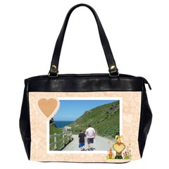 100% love heart oversized handbag - Oversize Office Handbag (2 Sides)