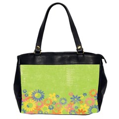 Flowers - Oversize Office Handbag (2 Sides)
