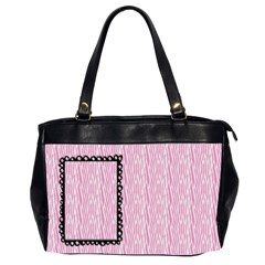 Pink Zebra - Oversize Office Handbag (2 Sides)