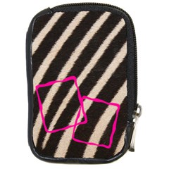 Zebra skin - Camara leather case - Compact Camera Leather Case