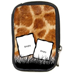Giraffe skin - Camara leather case - Compact Camera Leather Case
