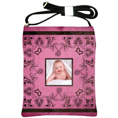 Art Nouveau Pink Sling Bag - Shoulder Sling Bag