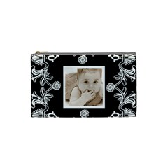 Art Nouveau Black & White small cosmetic bag - Cosmetic Bag (Small)