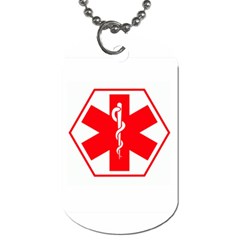 Medic Alert Dog Tag to customise the reverse with your text - Dog Tag (Two Sides)