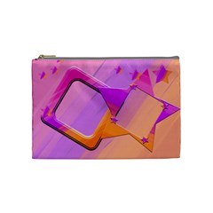 pink & orange stars - Cosmetic Bag (Medium)