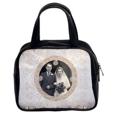 Art nouveau antique lace classic handbag - Classic Handbag (Two Sides)