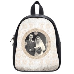 art nouveau antique lace small back pack school bag - School Bag (Small)