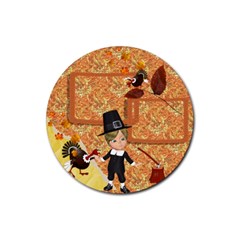 Thanksgiving 9 - Rubber Coaster (Round)