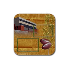 Football Coaster 3 - Rubber Square Coaster (4 pack)