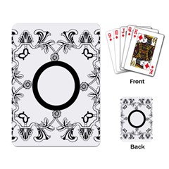 art nouveau black & white playing cards - Playing Cards Single Design (Rectangle)