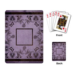 art nouveau purple playing cards - Playing Cards Single Design (Rectangle)