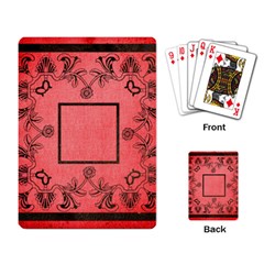 art nouveau red playing cards - Playing Cards Single Design (Rectangle)